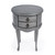 Whitley Powder Gray Oval Side Table