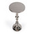 Darien Round Nickel Pedestal End Table