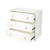 Lark White 3 Drawer Chest