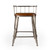 Coriander Iron & Leather Counter Stool