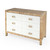 Corfu 6 Drawer Natural Raffia Double Dresser