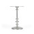 Zora Silver Iron Pedestal End Table