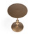 Zora Bronze Iron Pedestal End Table