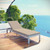 Shore Outdoor Patio Aluminum Chaise with Cushions EEI-4502-SLV-BEI