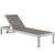 Shore Outdoor Patio Aluminum Chaise with Cushions EEI-4502-SLV-GRY