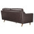 Impart Genuine Leather Sofa EEI-5553-BRN