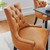 Regent Dining Side Chair Vinyl Set of 2 EEI-2742-TAN-SET