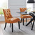 Regent Dining Side Chair Vinyl Set of 2 EEI-2742-TAN-SET