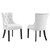 Regent Dining Side Chair Fabric Set of 2 EEI-2743-WHI-SET