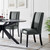 Baron Dining Chair Vinyl Set of 2 EEI-2747-GRY-SET