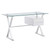 Sector 56" Glass Top Glass Office Desk EEI-6225-WHI