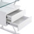 Sector 56" Glass Top Glass Office Desk EEI-6225-WHI