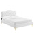 Amber King Platform Bed MOD-6784-WHI