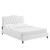 Amber Full Platform Bed MOD-6782-WHI