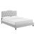 Amber Full Platform Bed MOD-6782-LGR