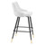 Adorn Performance Velvet Bar Stool Set of 2 EEI-4595-WHI