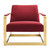 Seg Performance Velvet Accent Chair EEI-4219-GLD-MAR