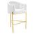 Savour Tufted Performance Velvet Bar Stool EEI-3911-WHI