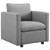 Activate Upholstered Fabric Armchair Set of 2 EEI-4078-LGR
