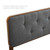 Bridgette Queen Wood Platform Bed With Angular Frame MOD-6387-WAL-CHA