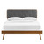 Bridgette Full Wood Platform Bed With Splayed Legs MOD-6646-WAL-CHA