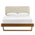 Bridgette Twin Wood Platform Bed With Angular Frame MOD-6645-WAL-BEI