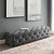 Amour 72" Tufted Button Entryway Performance Velvet Bench EEI-3772-GRY