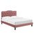 Amber Performance Velvet Twin Platform Bed MOD-6780-DUS