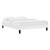 Amber Performance Velvet Twin Platform Bed MOD-6780-WHI