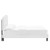 Amber Performance Velvet Twin Platform Bed MOD-6780-WHI