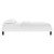 Amber Performance Velvet Twin Platform Bed MOD-6780-WHI