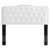 Amber Performance Velvet Twin Platform Bed MOD-6780-WHI