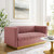 Sanguine Vertical Channel Tufted Performance Velvet Loveseat EEI-4530-DUS