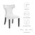 Curve Fabric Dining Chair EEI-2221-WHI