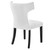 Curve Fabric Dining Chair EEI-2221-WHI