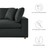 Commix Down Filled Overstuffed 2 Piece Sectional Sofa Set EEI-3354-BLK