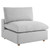 Commix Down Filled Overstuffed 5-Piece Armless Sectional Sofa EEI-3360-LGR