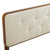 Collins Tufted Twin Fabric and Wood Headboard MOD-6232-WAL-BEI
