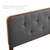 Collins Tufted Twin Fabric and Wood Headboard MOD-6232-WAL-CHA