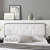 Collins Tufted Full Fabric and Wood Headboard MOD-6233-BLK-WHI