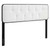 Collins Tufted Full Fabric and Wood Headboard MOD-6233-BLK-WHI