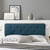 Collins Tufted Twin Fabric and Wood Headboard MOD-6232-GRY-AZU