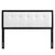 Draper Tufted Twin Fabric and Wood Headboard MOD-6224-BLK-WHI