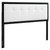 Draper Tufted Full Fabric and Wood Headboard MOD-6225-BLK-WHI