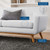 Engage Left-Facing Upholstered Fabric Sectional Sofa EEI-2068-WHI-SET