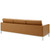 Loft Tufted Upholstered Faux Leather 3 Piece Set EEI-4107-SLV-TAN-SET