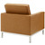 Loft Tufted Upholstered Faux Leather Sofa and Armchair Set EEI-4104-SLV-TAN-SET