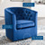 Prospect Tufted Performance Velvet Swivel Armchair EEI-4138-NAV