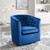 Prospect Tufted Performance Velvet Swivel Armchair EEI-4138-NAV