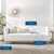 Shift Channel Tufted Performance Velvet Sofa EEI-4132-WHI